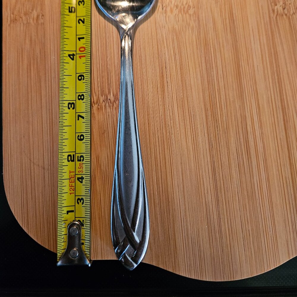 Hampton Silversmith Stainless Silverware: Lace Frosted Spoons